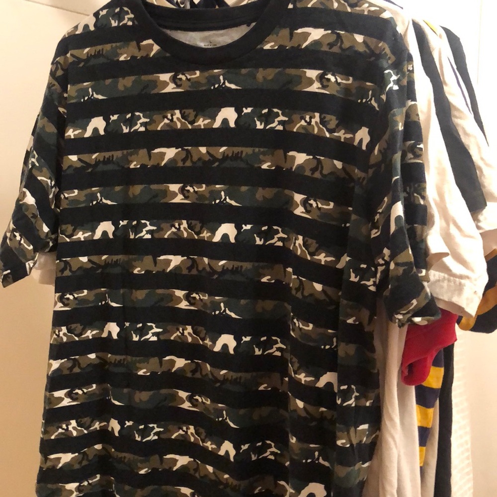 SPRZNY Camo Striped Shirt